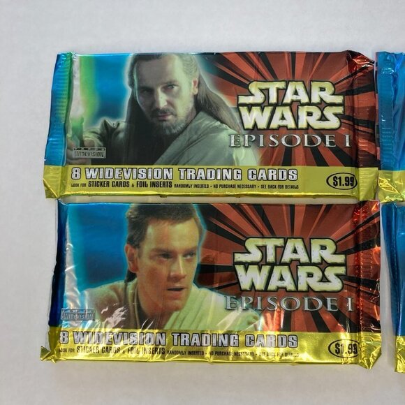 1999 Topps Star Wars Episode 1 Widevision Trading Cards - 4 Packs - New Unopened - Picture 2 of 5